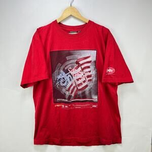 Vintage Y2K JNCO USA Flag T-Shirt Large Baggy Skater